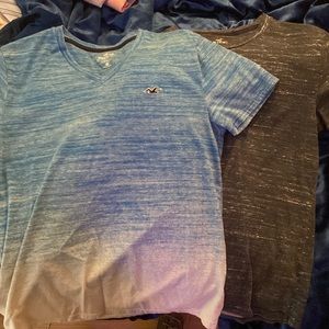 kids extra small black and blue shirts